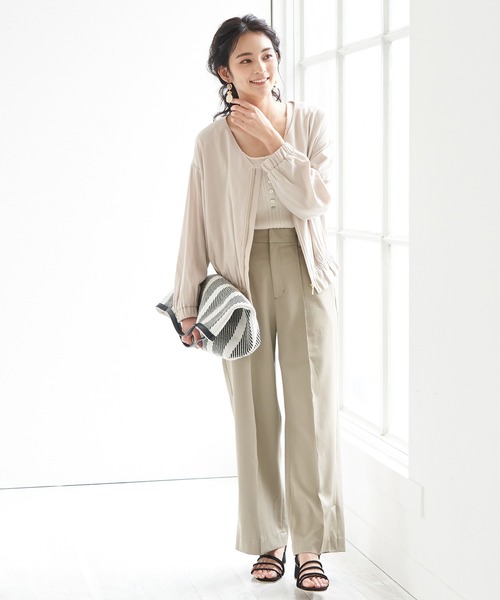 ROPE' PICNIC（ロペピクニック）の「【UVケア】ライトブルゾン（ブルゾン・レディース・ネイビー/カーキ/ベージュ系その他・40/38）」の5枚目の写真