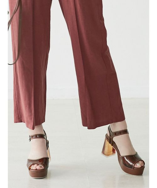 dazzlin（ダズリン）の「クリアヒールカラーサンダル【WEB限定】（サンダル・レディース・ブラック/ブラウン/クリア・MEDIUM/LARGE）」の5枚目の写真