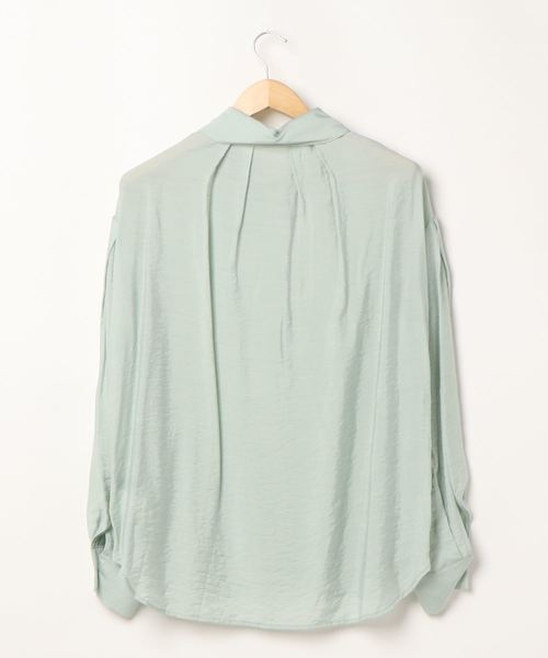 ENVYM（アンビー）の「パフスリーブシアーＳＨ（シャツ/ブラウス・レディース・グリーン/ベージュ/ホワイト・FREE）」の4枚目の写真