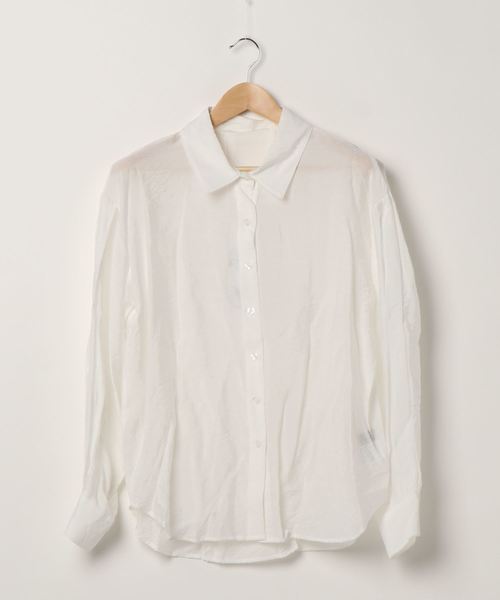 ENVYM（アンビー）の「パフスリーブシアーＳＨ（シャツ/ブラウス・レディース・グリーン/ベージュ/ホワイト・FREE）」の7枚目の写真