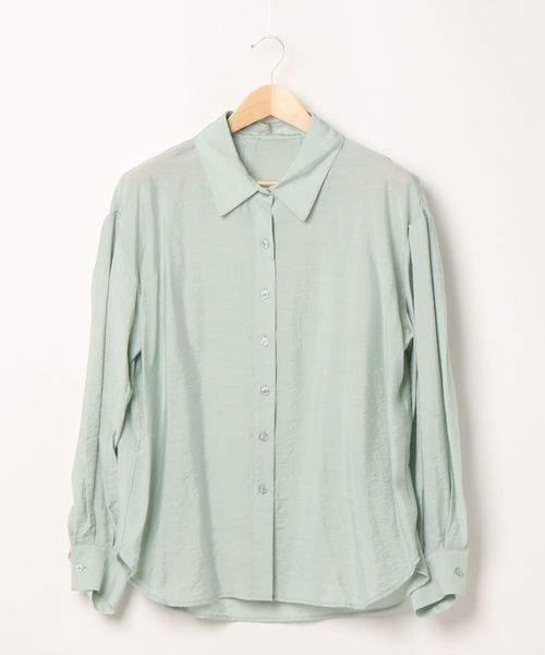 ENVYM（アンビー）の「パフスリーブシアーＳＨ（シャツ/ブラウス・レディース・グリーン/ベージュ/ホワイト・FREE）」の6枚目の写真