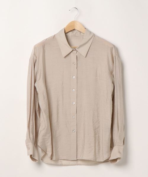 ENVYM（アンビー）の「パフスリーブシアーＳＨ（シャツ/ブラウス・レディース・グリーン/ベージュ/ホワイト・FREE）」の5枚目の写真