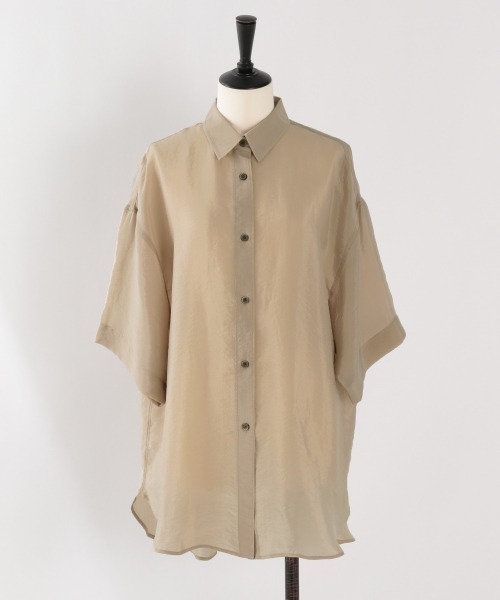 レア TODAYFUL リネン シャツ yuge ブラウン シアー レア TODAYFUL