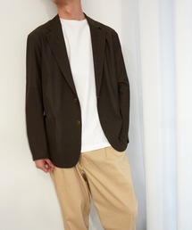 ADAM ET ROPE' | 〈吸水速乾・通気性・ウォッシャブル〉リネンライクオーバージャケット(テーラードジャケット)