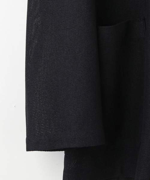 ADAM ET ROPE'(アダムエロペ)の「〈吸水速乾・通気性・ウォッシャブル〉リネンライクオーバージャケット(テーラードジャケット・メンズ・ネイビー/ブラウン系その他・M/L)」の6枚目の写真