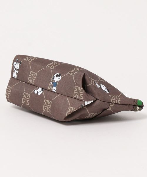 新品タグ付き　【PEANUTS×LeSportsac】スヌーピーレモノグラム ピーナッツ×レスポートサック、スヌーピーのモノグラム柄バッグ