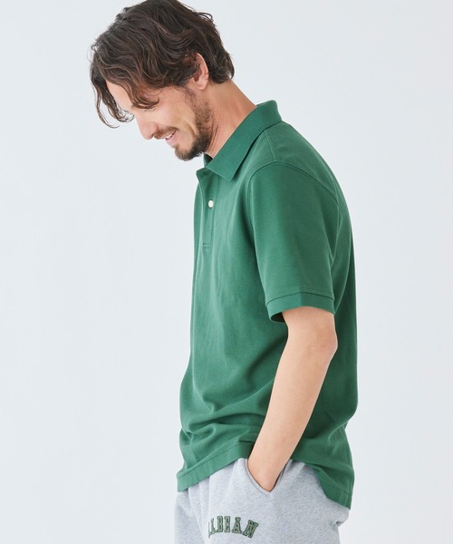L.L.Bean（エルエルビーン）の「プレミアム・ダブル・エル・ポロシャツ、半袖 ジャパン・フィット（ポロシャツ・メンズ・ホワイト/ブラック/ネイビー/グリーン/オレンジ/レッド/インディゴブルー/ヘザーグレー/ライトブルー/グリーン系・MEDIUM/LARGE/X-LARGE/SMALL/XX-LARGE）」の20枚目の写真