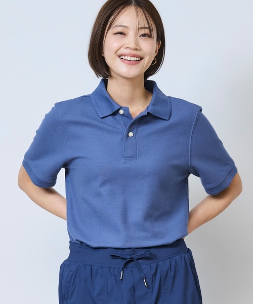 セール】プレミアム・ダブル・エル・ポロシャツ、半袖 ジャパン