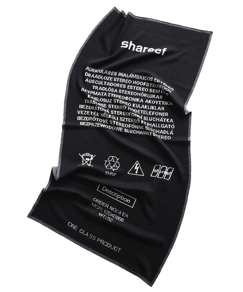 SHAREEF（シャリーフ）の「BIG ROGO STOLE（ストール/ショール・メンズ・ホワイト/ブラック/ダークグリーン/オレンジ・FREE）」の9枚目の写真