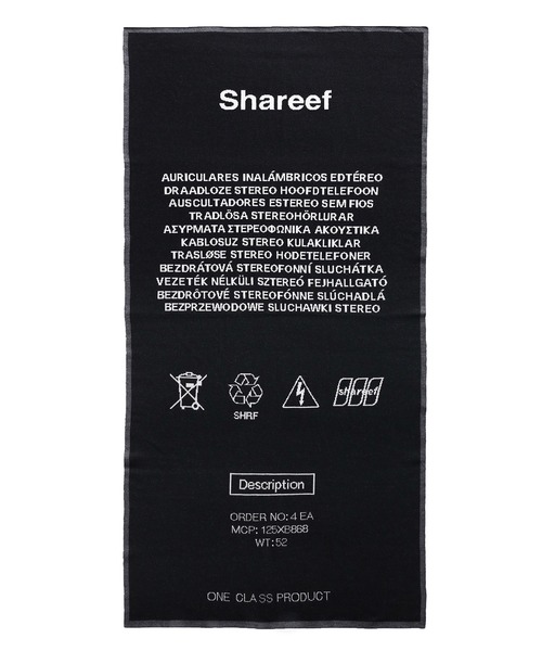 SHAREEF（シャリーフ）の「BIG ROGO STOLE（ストール/ショール・メンズ・ホワイト/ブラック/ダークグリーン/オレンジ・FREE）」の5枚目の写真