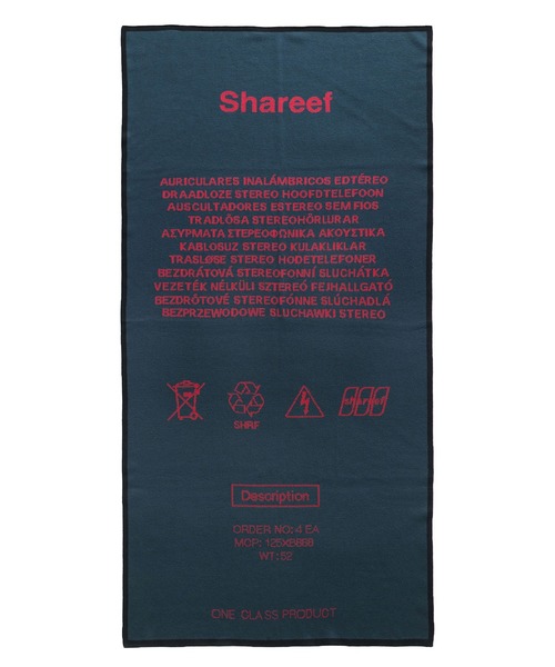 SHAREEF（シャリーフ）の「BIG ROGO STOLE（ストール/ショール・メンズ・ホワイト/ブラック/ダークグリーン/オレンジ・FREE）」の8枚目の写真