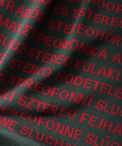 SHAREEF（シャリーフ）の「BIG ROGO STOLE（ストール/ショール・メンズ・ホワイト/ブラック/ダークグリーン/オレンジ・FREE）」の16枚目の写真