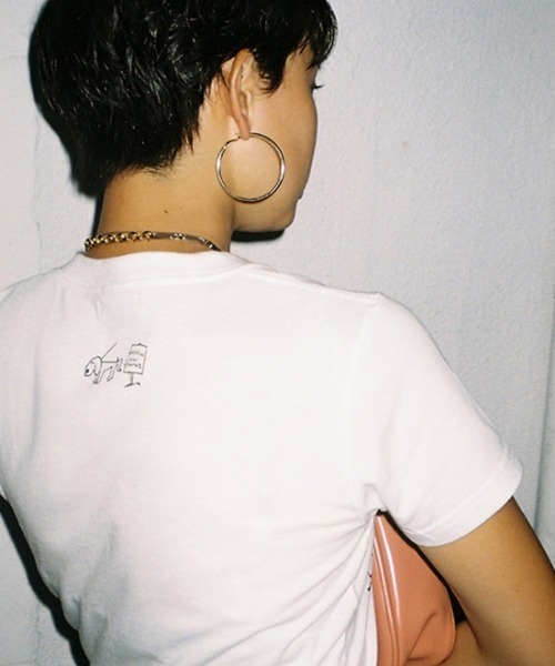 Casselini(キャセリーニ)の「【EC限定】Casselini(キャセリーニ)Casselini Tee(Tシャツ/カットソー・レディース・ホワイト/ブラック×ホワイト・S/M)」の3枚目の写真