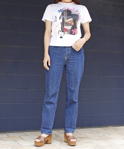 Casselini(キャセリーニ)の「【EC限定】Casselini(キャセリーニ)Casselini Tee(Tシャツ/カットソー・レディース・ホワイト/ブラック×ホワイト・S/M)」の6枚目の写真