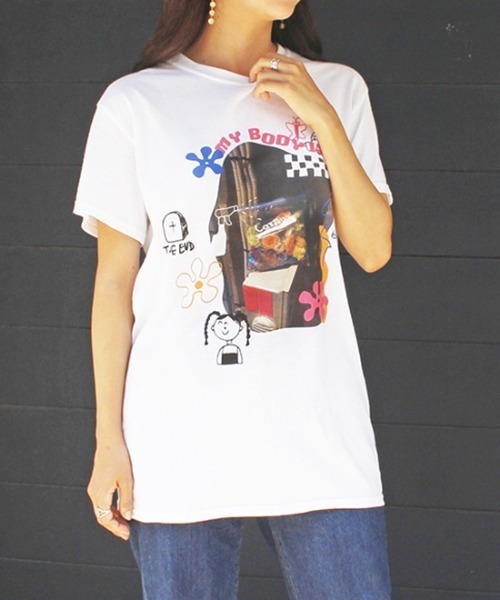 Casselini(キャセリーニ)の「【EC限定】Casselini(キャセリーニ)Casselini Tee(Tシャツ/カットソー・レディース・ホワイト/ブラック×ホワイト・S/M)」の16枚目の写真