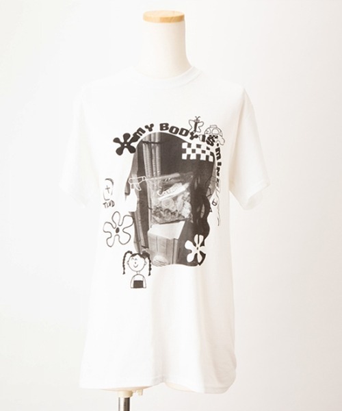 Casselini(キャセリーニ)の「【EC限定】Casselini(キャセリーニ)Casselini Tee(Tシャツ/カットソー・レディース・ホワイト/ブラック×ホワイト・S/M)」の7枚目の写真