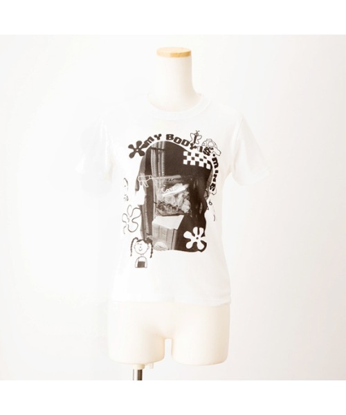 Casselini(キャセリーニ)の「【EC限定】Casselini(キャセリーニ)Casselini Tee(Tシャツ/カットソー・レディース・ホワイト/ブラック×ホワイト・S/M)」の14枚目の写真