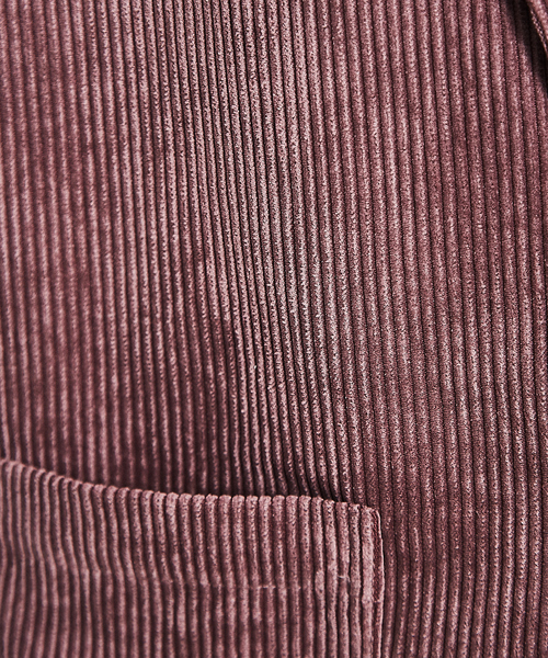MYSELF ABAHOUSE（マイセルフアバハウス）の「【MYSELF ABAHOUSE/セットアップ対応】コーデュロイ 1ボタン ジャケット（テーラードジャケット・メンズ・ブラック/アイボリー/ダークブラウン/カーキ/スモークピンク・46/48）」の11枚目の写真