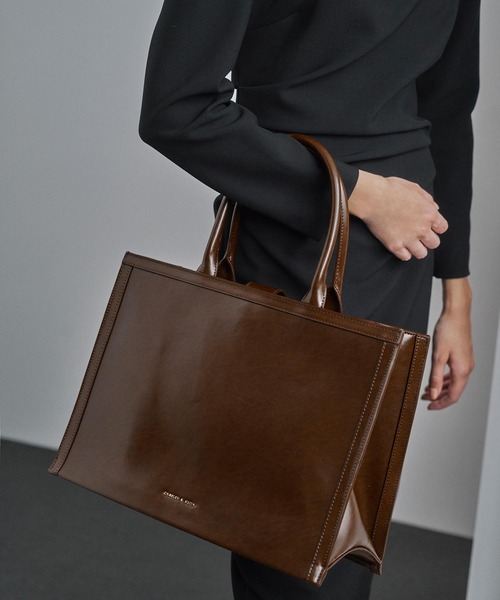 CHARLES &KEITH エクストララージバッグ CHARLES & KEITH エクストララージ トートバック 【再入荷