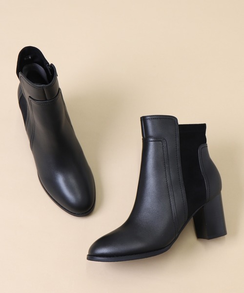 artemis by DIANA（アルテミスバイダイアナ）の「異素材MIXショートブーツ（ブーツ・レディース・ブラック/ダークブラウン/ブラック系その他・22.5cm/23.5cm/24.5cm/23.0cm/24.0cm/25.0cm/22.0cm）」の10枚目の写真