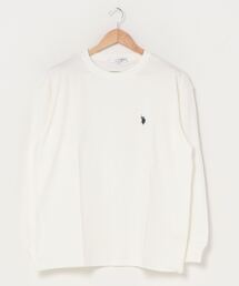 U.S. POLO ASSN. | 【U.S. POLO ASSN.】 ビッグシルエット ワンポイント刺繍 クルーネック 長袖Ｔシャツ(Tシャツ/カットソー)