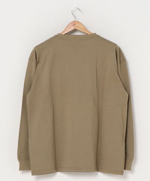 U.S. POLO ASSN.（ユーエスポロアッスン）の「【U.S. POLO ASSN.】 ビッグシルエット ワンポイント刺繍 クルーネック 長袖Ｔシャツ/無地Ｔ（Tシャツ/カットソー・メンズ・ホワイト/ブラック/ベージュ/ネイビー/ダークグリーン/ブルー・LL/M/L）」の7枚目の写真
