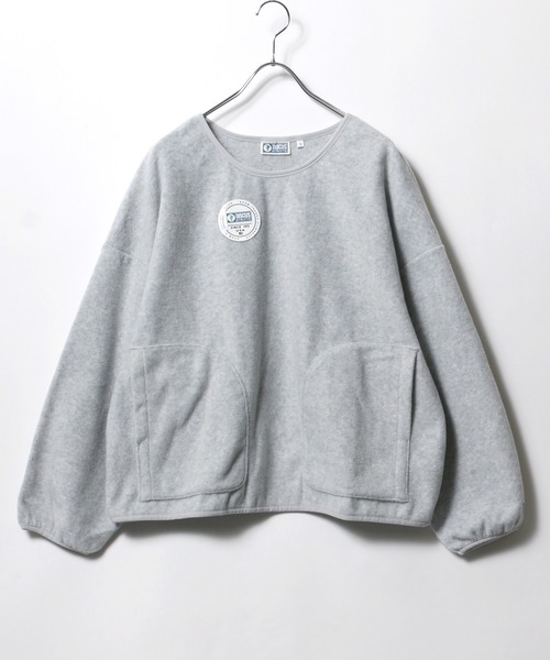 DISCUS ATHLETIC（ディスカス　アスレチック）の「DISCUS ATHLETIC（ディスカスアスレチック）フリース プルオーバー トップス レディース/トレーナー 無地（スウェット・レディース・オレンジ/パープル/ベージュ/グレー/ブラック/アイボリー/グリーン/ブラウン/モスグリーン/ブルー/レモンイエロー/コーラル/チャコールグレー/オレンジ系その他/ロイヤルブルー/ホワイト系その他/イエロー/ミント・L/M）」の21枚目の写真