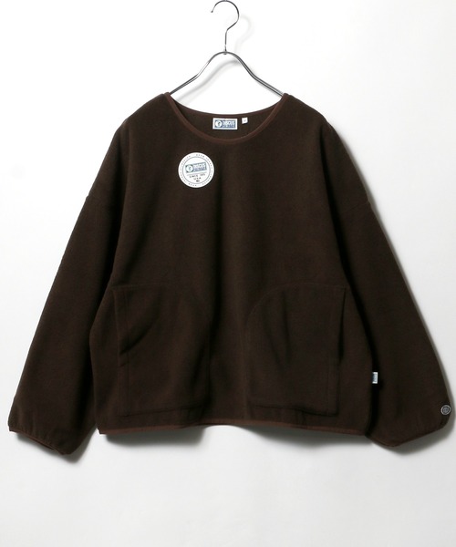 DISCUS ATHLETIC（ディスカス　アスレチック）の「DISCUS ATHLETIC（ディスカスアスレチック）フリース プルオーバー トップス レディース/トレーナー 無地（スウェット・レディース・オレンジ/パープル/ベージュ/グレー/ブラック/アイボリー/グリーン/ブラウン/モスグリーン/ブルー/レモンイエロー/コーラル/チャコールグレー/オレンジ系その他/ロイヤルブルー/ホワイト系その他/イエロー/ミント・L/M）」の22枚目の写真