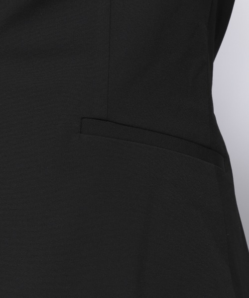 GLOBAL WORK ノーカラーうつくシルエットVジャケット 黒 L GLOBAL WORK（グローバルワーク）の「ウツクシルエットV