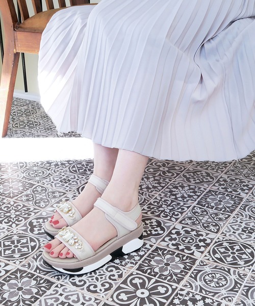 セール 21ss New Item ビジュースニーカーソールサンダル サンダル Enchanted エンチャンテッド のファッション通販 Zozotown
