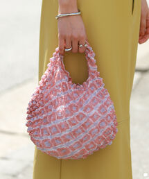 BUNZABURO × Ray BEAMS / 別注 絞り Mini BAG