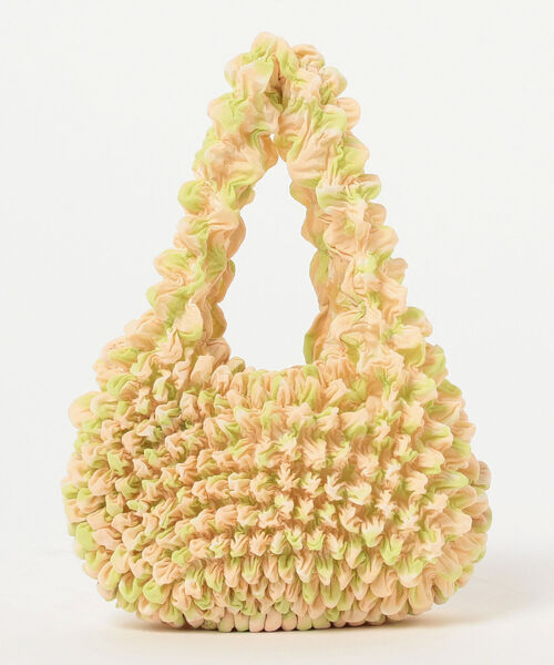 Ray BEAMS（レイビームス）の「BUNZABURO × Ray BEAMS / 別注 絞り Mini BAG（ハンドバッグ・レディース・ライトブルー/イエロー/ラベンダー・ONE SIZE）」の7枚目の写真