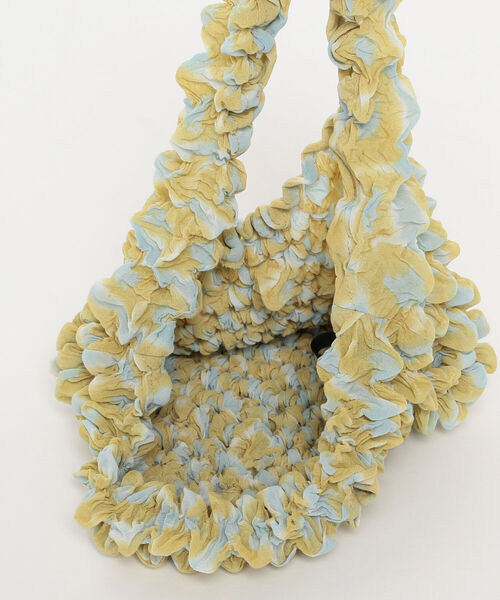 Ray BEAMS（レイビームス）の「BUNZABURO × Ray BEAMS / 別注 絞り Mini BAG（ハンドバッグ・レディース・ライトブルー/イエロー/ラベンダー・ONE SIZE）」の9枚目の写真