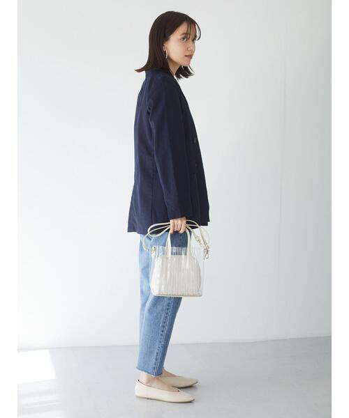 Green　Parks（グリーンパークス）の「ダブルボタンジャケット＊（テーラードジャケット・レディース・ネイビー/ライトカーキ/ライトベージュ・FREE）」の12枚目の写真