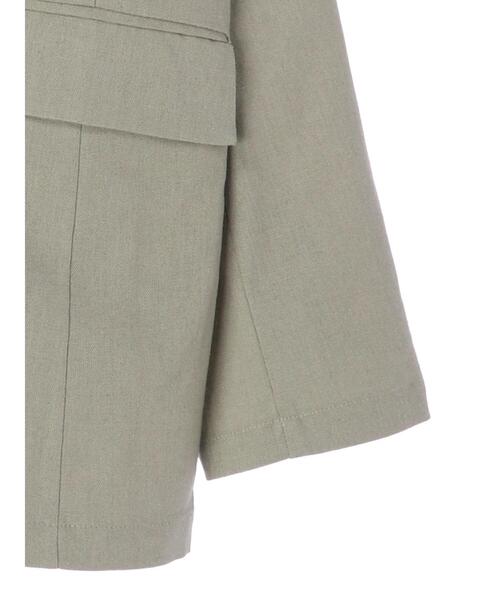 Green　Parks（グリーンパークス）の「ダブルボタンジャケット＊（テーラードジャケット・レディース・ネイビー/ライトカーキ/ライトベージュ・FREE）」の16枚目の写真