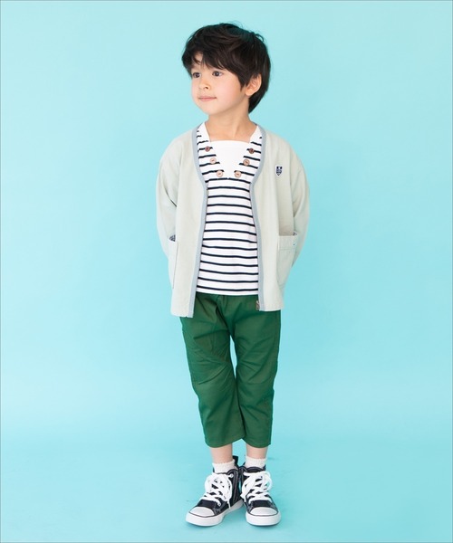 RAGMART（ラグマート）の「布帛カーディガン（カーディガン/ボレロ・キッズ・ネイビー/グリーン・90cm/95cm/80ｃｍ）」の5枚目の写真