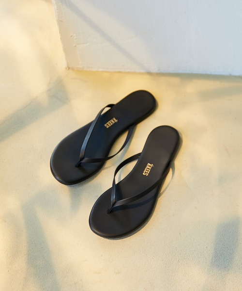 TKEES ティキーズ レザー ビーチサンダル フラット サンダル 38