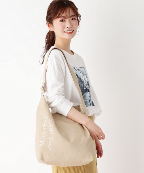 pink adobe(ピンクアドベ)の「◆ワンショルダーバッグ(ショルダーバッグ・レディース・ベージュ系その他4/ナチュラル/ホワイト系その他7/ブラック/ダークグレー・00)」の12枚目の写真