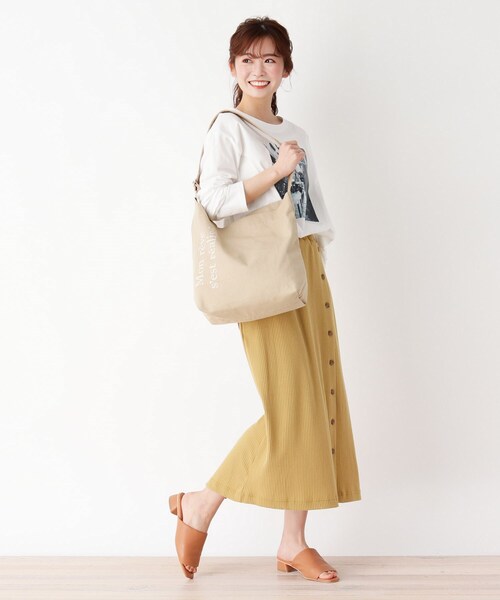 pink adobe(ピンクアドベ)の「◆ワンショルダーバッグ(ショルダーバッグ・レディース・ベージュ系その他4/ナチュラル/ホワイト系その他7/ブラック/ダークグレー・00)」の13枚目の写真