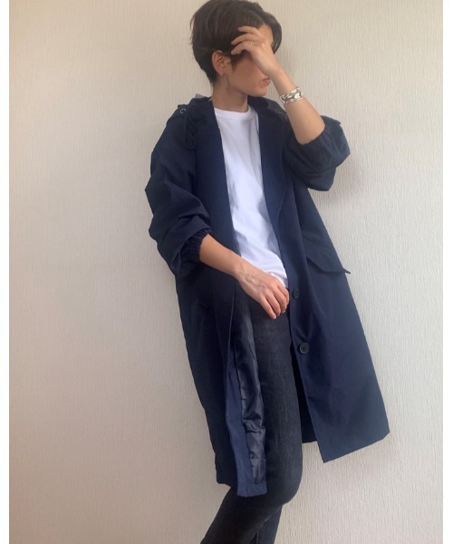 Ritzy(リッツィー)の「モッズコート(モッズコート・レディース・ライトブルー/ブラック/ベージュ/ネイビー/カーキ/グレー・L/M/XL)」の14枚目の写真