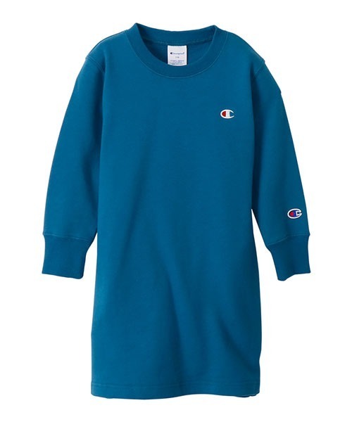 Champion（チャンピオン）の「【Champion/チャンピオン】キッズ ベーシック スウェットワンピース（ワンピース・キッズ・ネイビー/グレー/パープル/ベージュ/ブルー/オフホワイト/ブラック/カーキ/ブラウン/チャコール/ベージュ系その他3・160/120/110/140/150/130/100）」の10枚目の写真