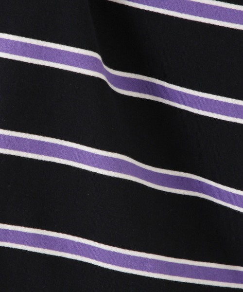 Mark Gonzales(マーク・ゴンザレス)の「Mark Gonzales/ボーダーロンT 2930691(Tシャツ/カットソー・レディース・アイボリー/パープル・SMALL/MEDIUM/LARGE/X-LARGE)」の15枚目の写真