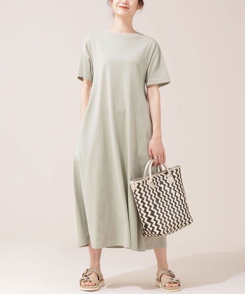 セール シェルテック Aラインマキシワンピース 半袖 ワンピース Nano Universe ナノユニバース のファッション通販 Zozotown