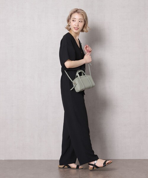 FREAK'S STORE(フリークスストア)の「▽【WEB限定】リラックスオールインワン(つなぎ/オールインワン・レディース・ブラック/ベージュ/ナチュラル/オリーブ/レッド/ターコイズブルー・SMALL/MEDIUM)」の14枚目の写真