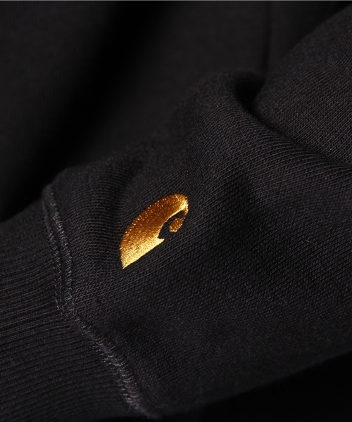 Carhartt WIP（カーハートダブリューアイピー）の「CARHARTT WIP HOODED CHASE SWEATSHIRT/カーハート フーディー（パーカー・メンズ・ブラック/ネイビー/グレー・MEDIUM/SMALL）」の4枚目の写真