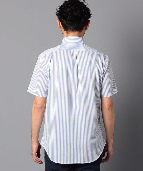 NOLLEY'S goodman（ノーリーズグッドマン）の「DRY MASTER ボタンダウン 半袖シャツ (※クールビズ、テレワークなどに最適！)（シャツ/ブラウス・メンズ・ホワイト/ネイビー/ブルー/ホワイト×グリーン/ホワイト系その他/ブルー系その他・MEDIUM/LARGE/XX-LARGE/X-LARGE/SMALL）」の15枚目の写真