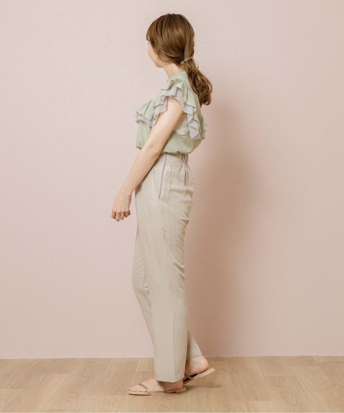 flower（フラワー）の「ブリージーフレアパンツ（その他パンツ・レディース・ベージュ/グリーン・FREE）」の15枚目の写真