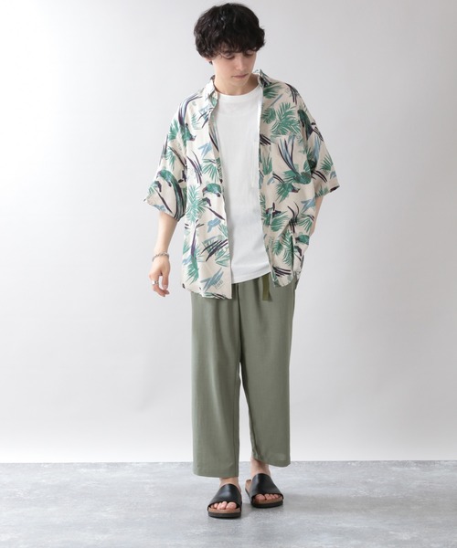 RAGEBLUE（レイジブルー）の「ビンテージ総柄シャツ/942214（シャツ/ブラウス・メンズ・ホワイト/ブラック/ベージュ・MEDIUM/LARGE）」の14枚目の写真