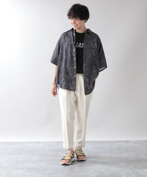 RAGEBLUE（レイジブルー）の「ビンテージ総柄シャツ/942214（シャツ/ブラウス・メンズ・ホワイト/ブラック/ベージュ・MEDIUM/LARGE）」の21枚目の写真