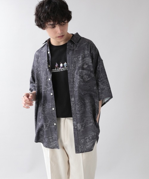 RAGEBLUE（レイジブルー）の「ビンテージ総柄シャツ/942214（シャツ/ブラウス・メンズ・ホワイト/ブラック/ベージュ・MEDIUM/LARGE）」の19枚目の写真